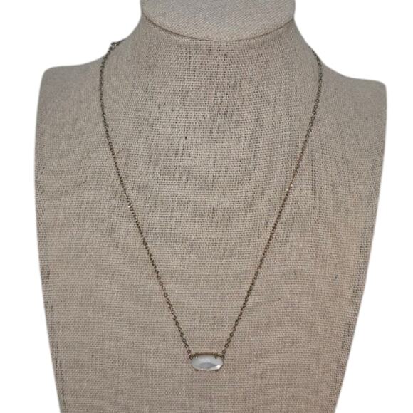 Kendra Scott Gold And MOP‎ Elegant Silver Necklace - Picture 1 of 7